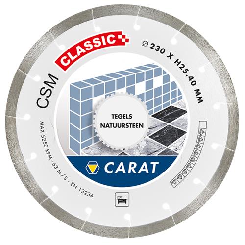 Carat diamantzaagblad ø150x22 csm classic tegels