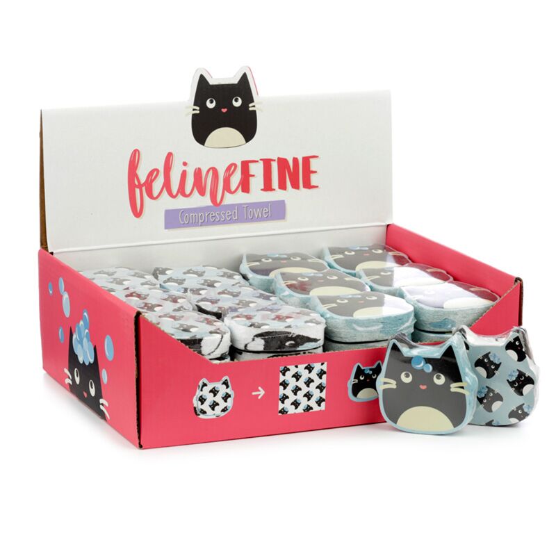Feline fijne kat compacte reishanddoek polyester