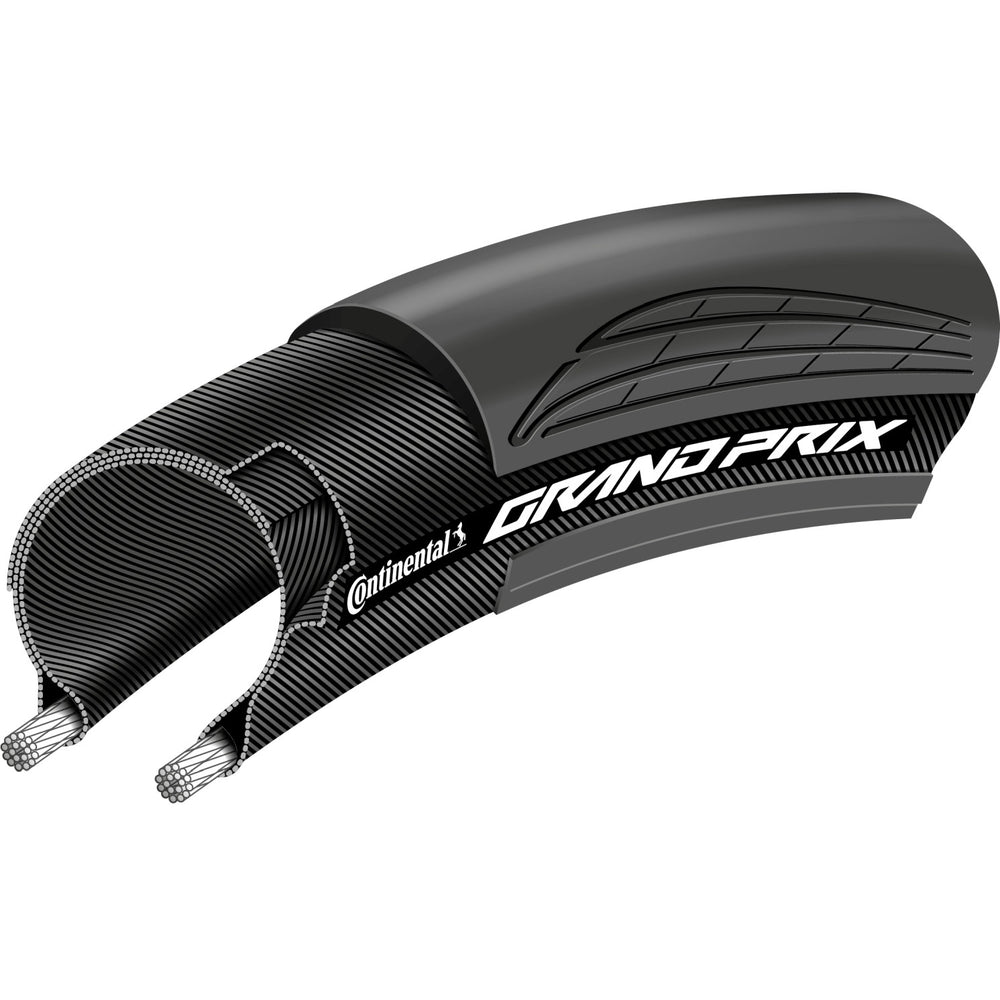 Continental vouwband grand prix 28-622 zwart transparant