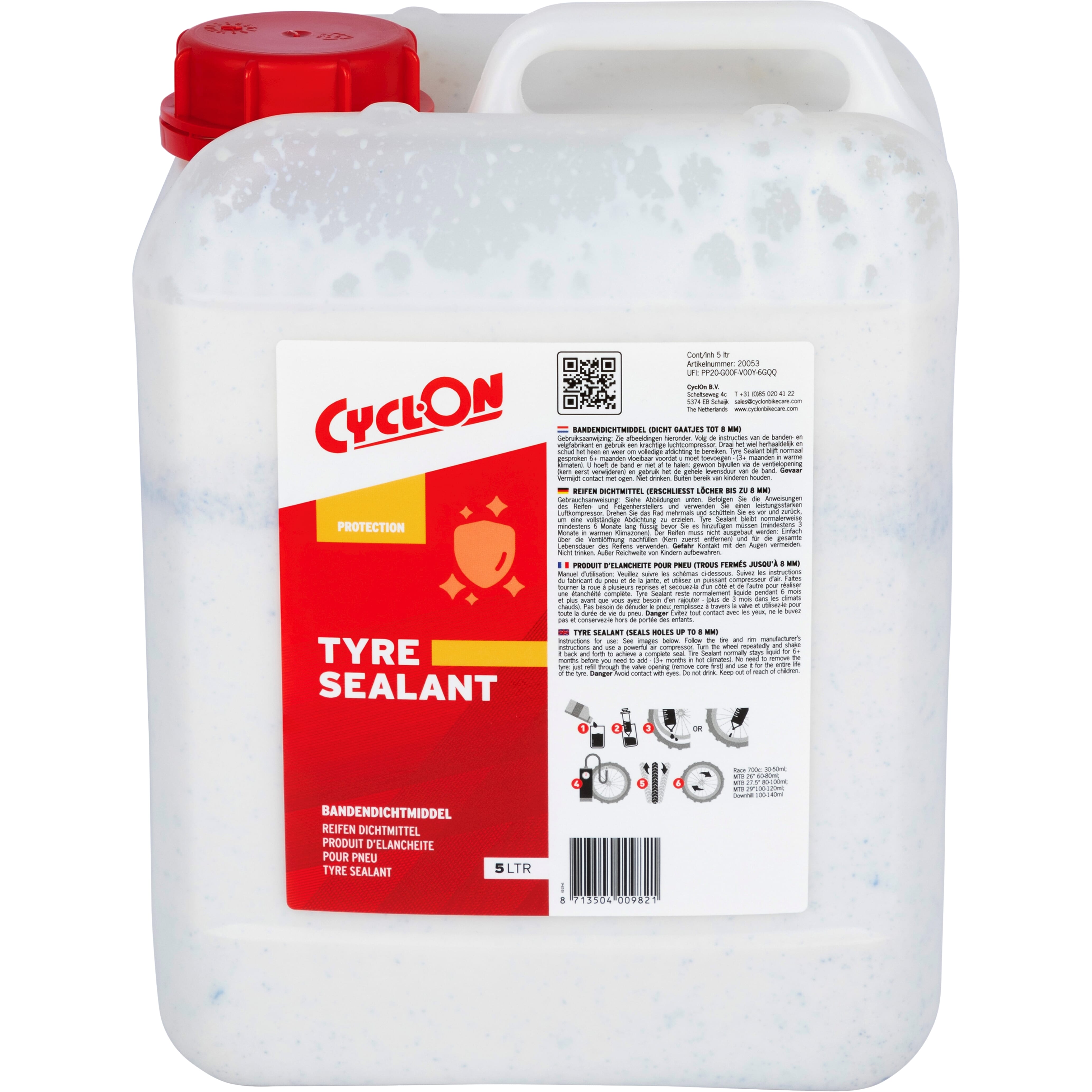 Cyclon HQ bandenafdichtmiddel 5 liter