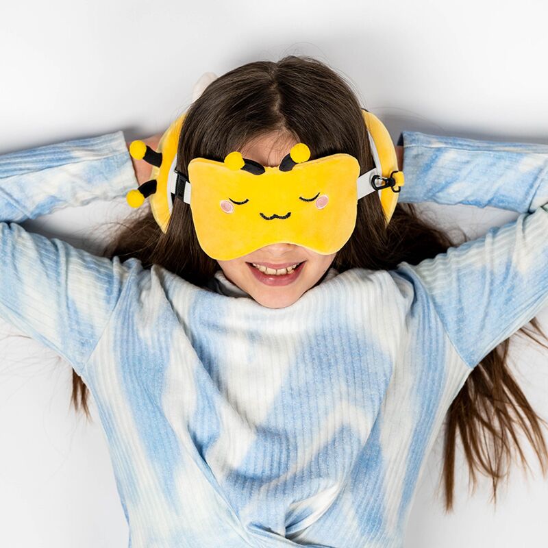 Ty relaxeazzz adorabugs bij rond reiskussen slaapmasker