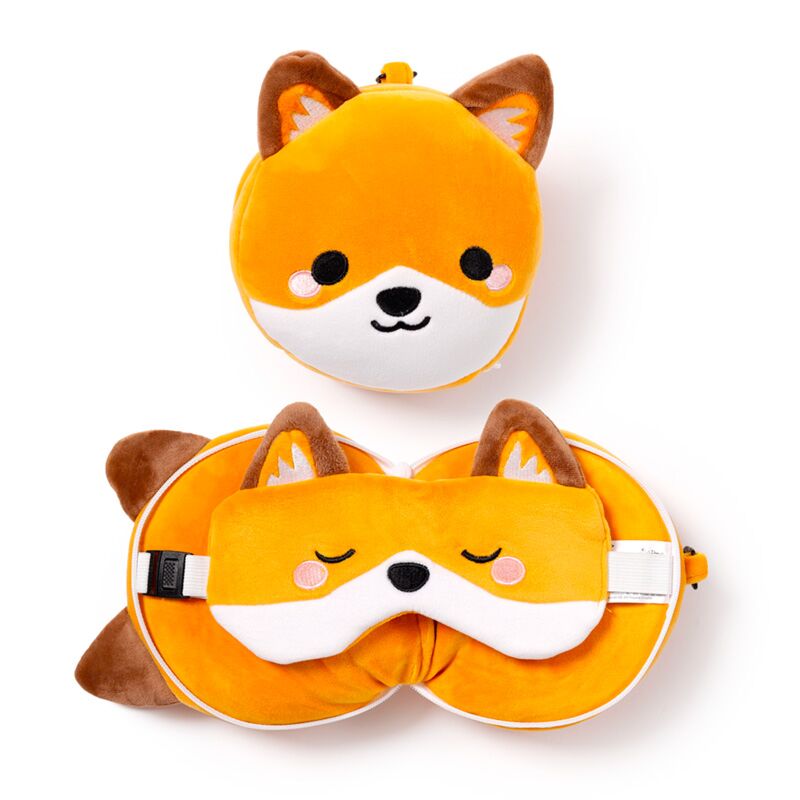 Ty relaxeazzz adoramals finnick de vos rond reiskussen slaapmasker
