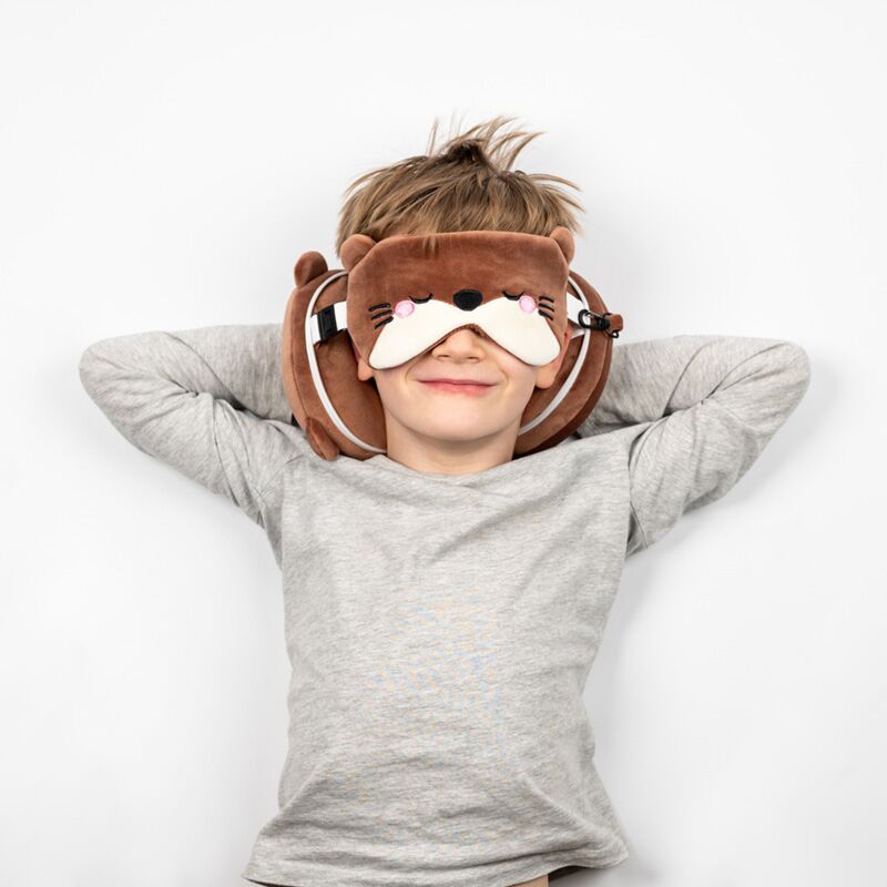 Ty relaxeazzz adoramals henry de otter rond reiskussen slaapmasker