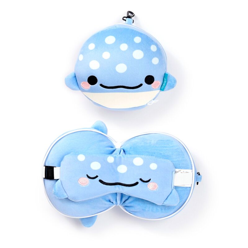 Ty relaxeazzz adoramals aoi de walvishaai rond reiskussen slaapmasker