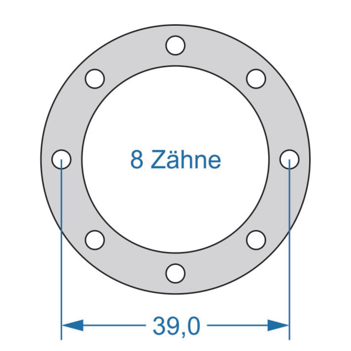 Cycplus cyclus gereedschap power.tool 1-zijdig t8 39.0