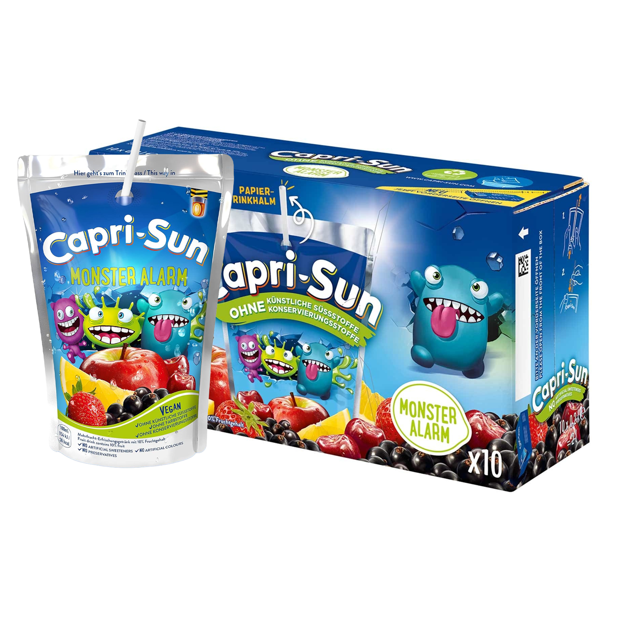 Capri-sun capri sun monster alarm (d) 200ml (4x 10 stuks)