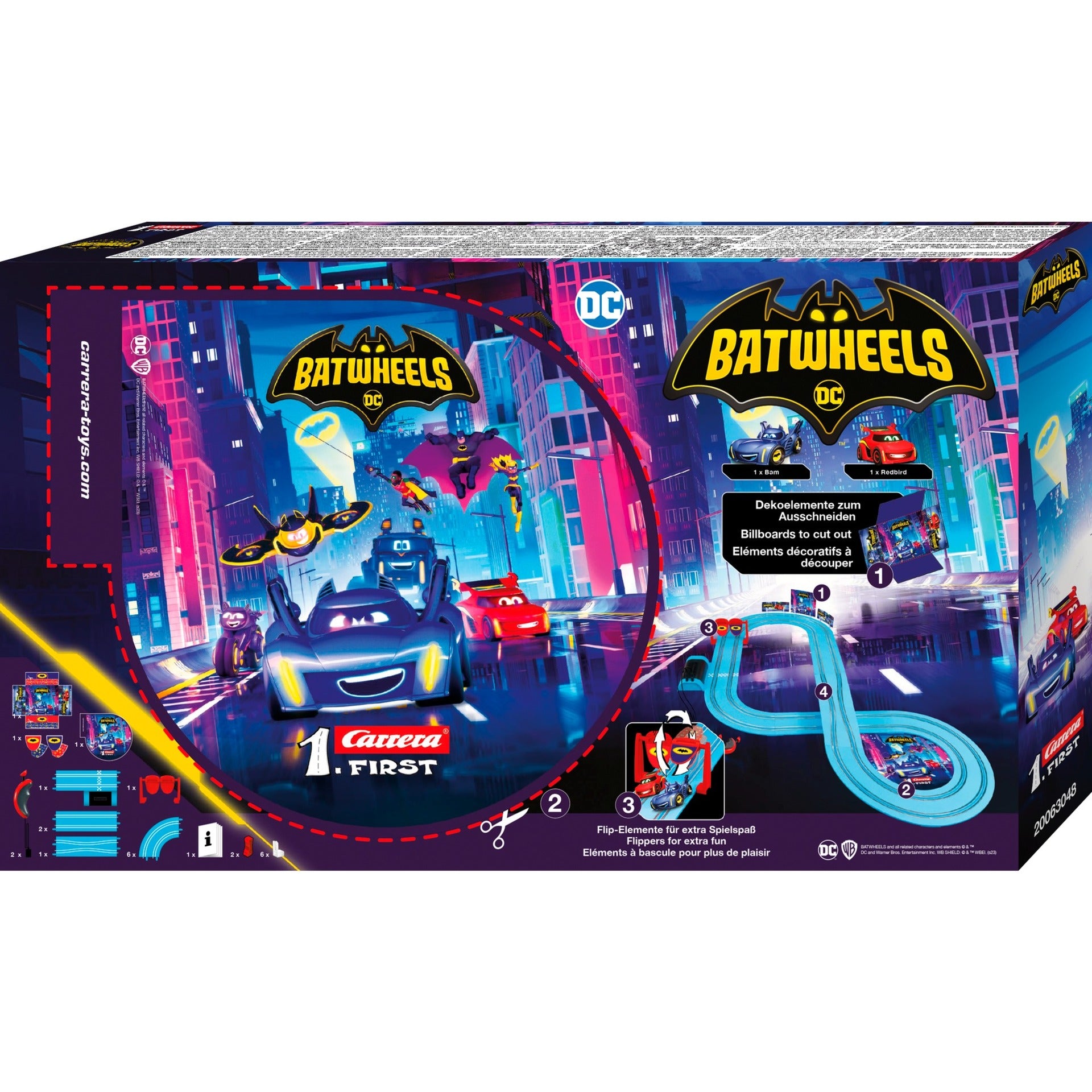 Carrera FIRST Batwheels klaar om te rollen