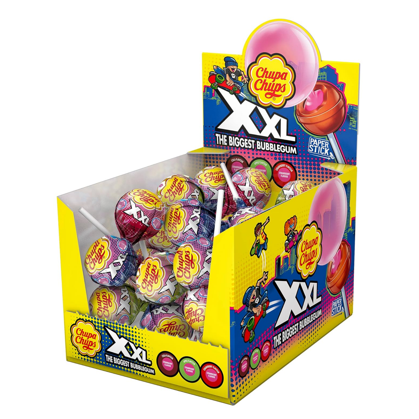 Chupa chups xxl lollie met bubblegum (25 stuks) (kopie)