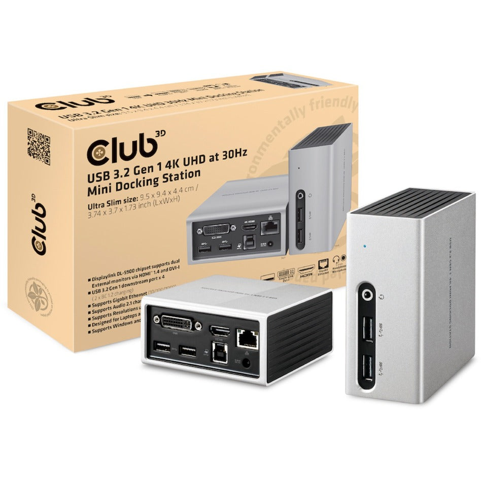 Club 3D Club 3D USB 3.2 Gen 1 4K UHD Mini Dockingstation