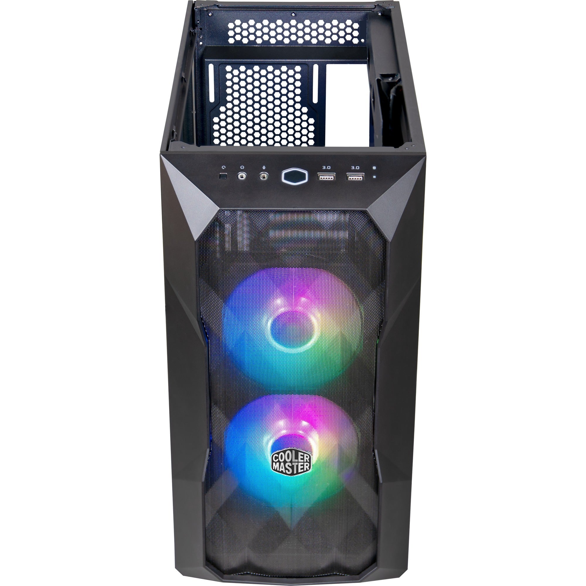 Cooler master cooler td300-kgnn-s00 td300 mesh, matx, midi-towe, argb, 3d mesh front, removable top, black