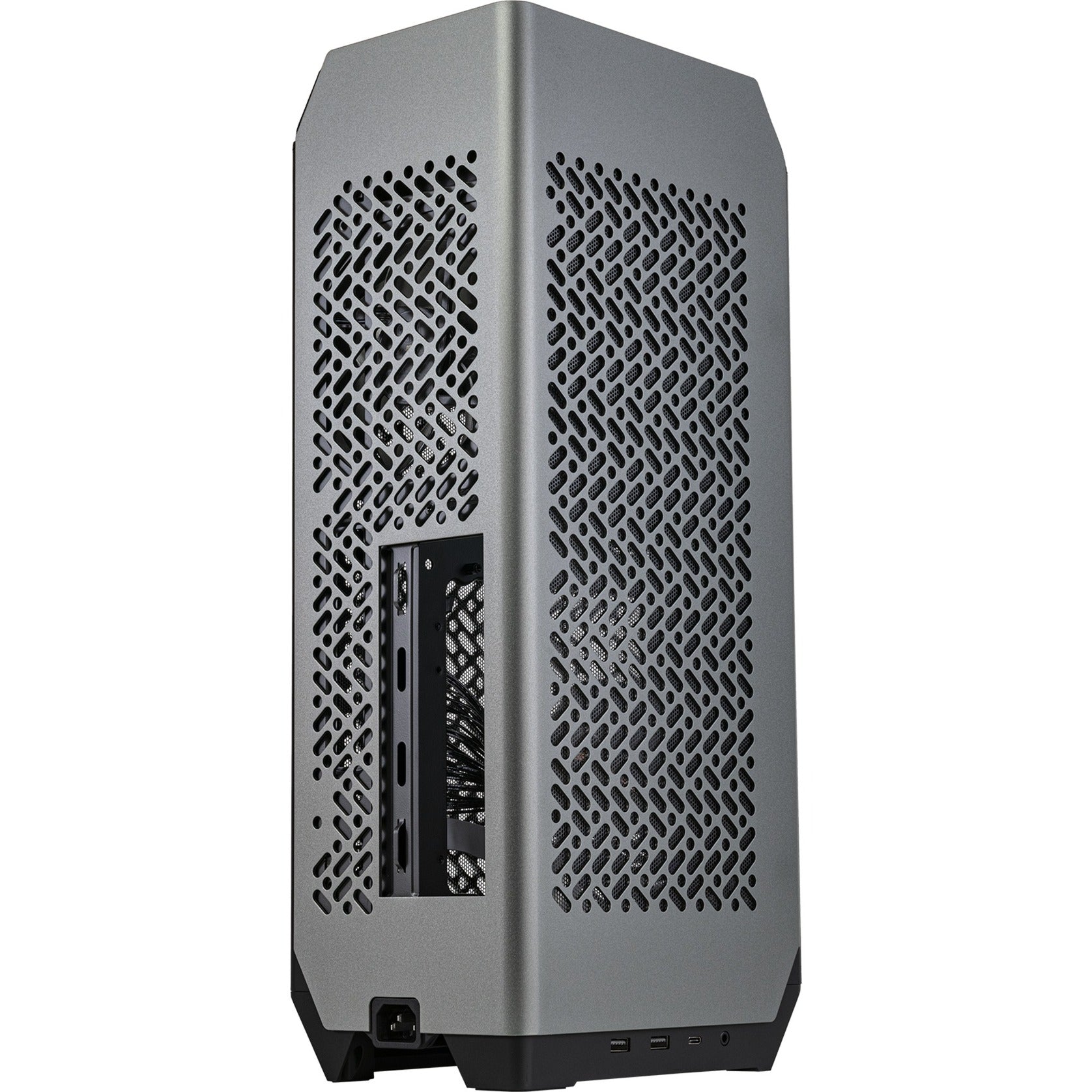 Cooler master ncore 100 max mini tower behuizing (donkergrijs | 2x usb-a | 1x usb-c)