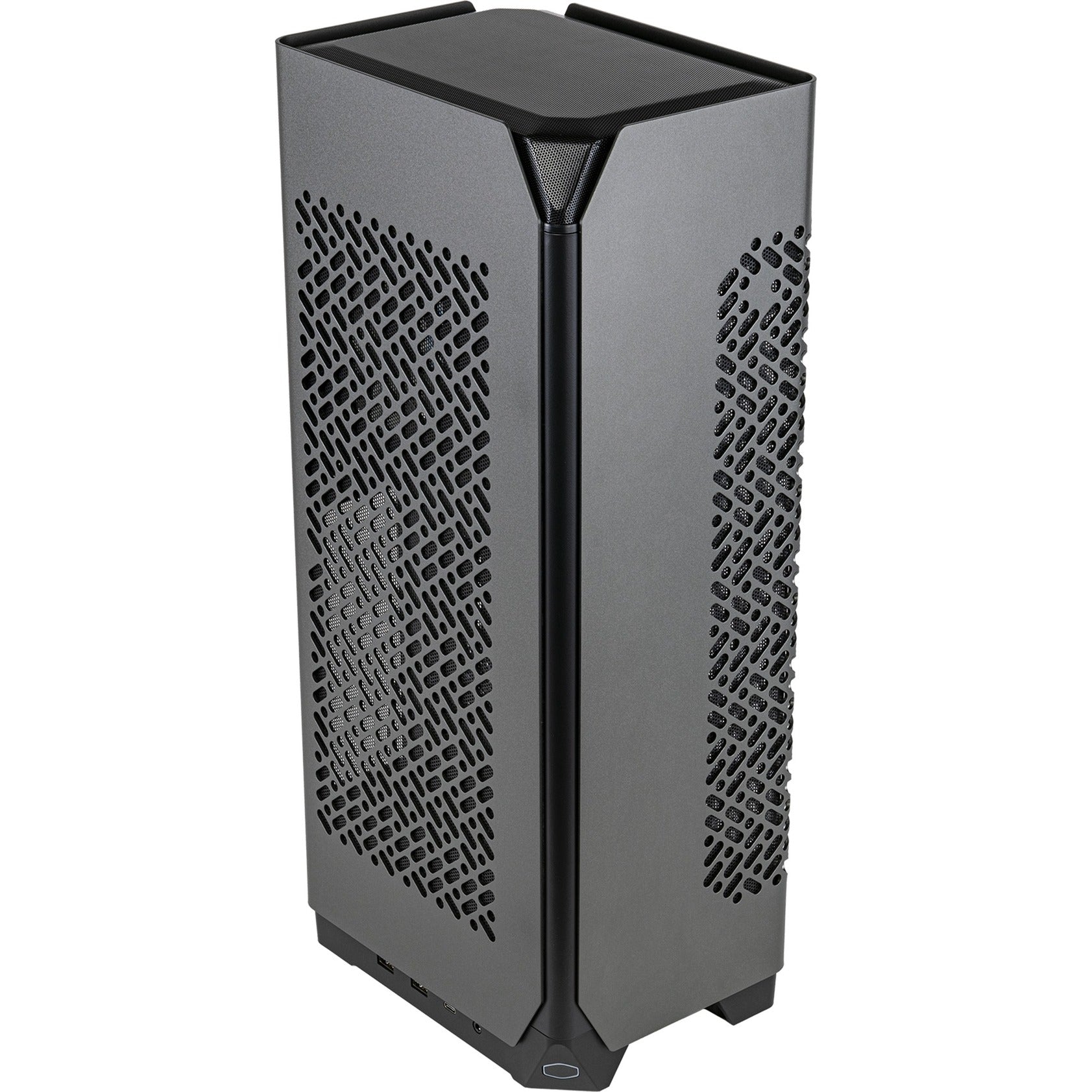 Cooler master ncore 100 max mini tower behuizing (donkergrijs | 2x usb-a | 1x usb-c)