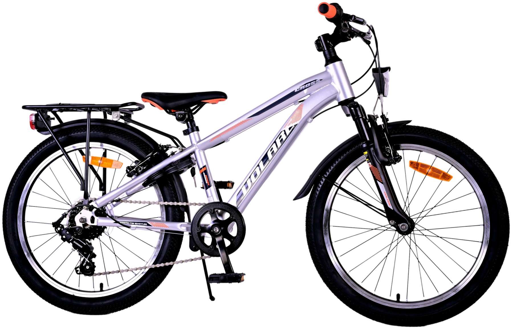 Volare Cross Kinderfiets - Jongens - 20 inch - Zilver - 6 versnellingen