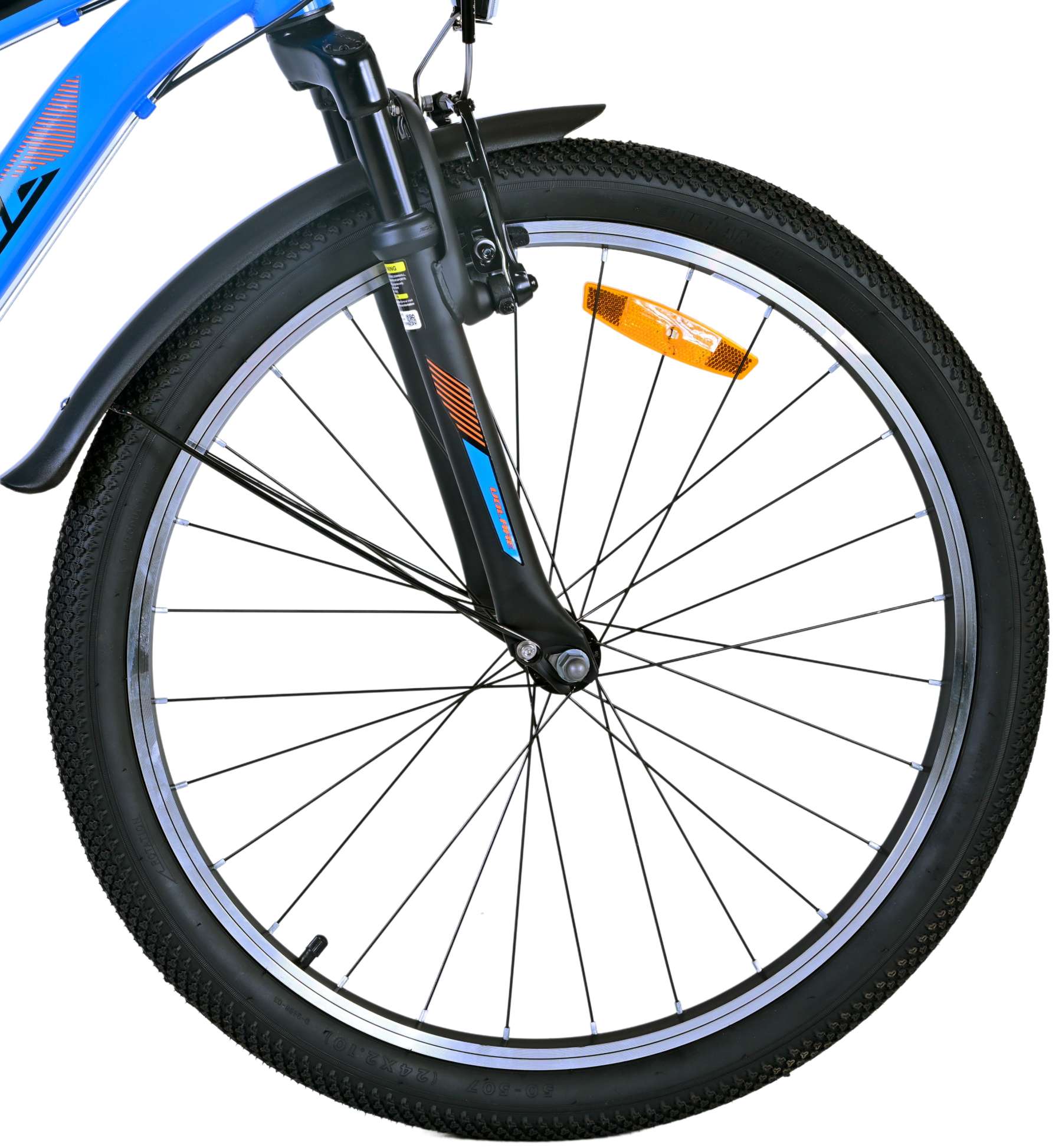 Volare Cross Kinderfiets - Jongens - 24 inch - Blauw - 18 versnellingen - Twee handremmen