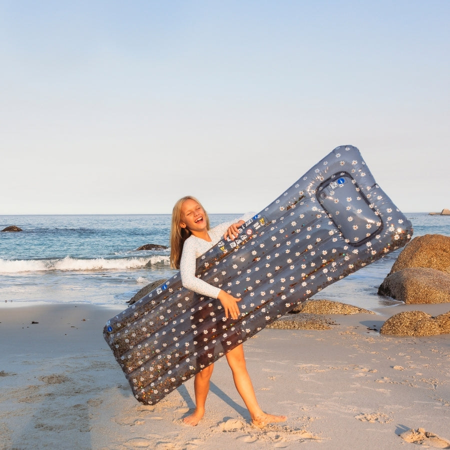 Madeliefjebloem | blauw luxe luchtbed