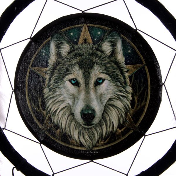 Lisa parker dromenvanger - wolf hoofd 33cm