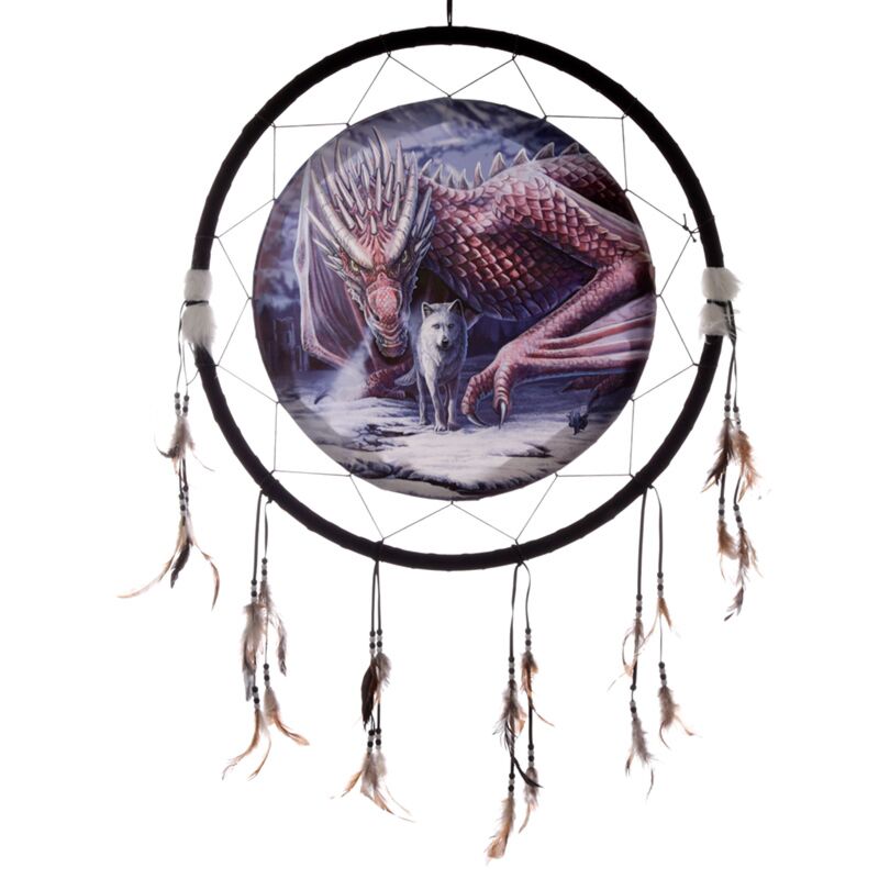 Lisa parkerer alliantie draak wolf dromenvanger 60cm