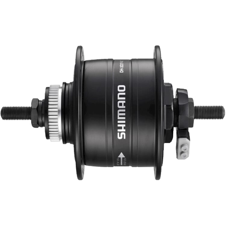 Shimano dynamonaaf 6v 3w centerlock zwart