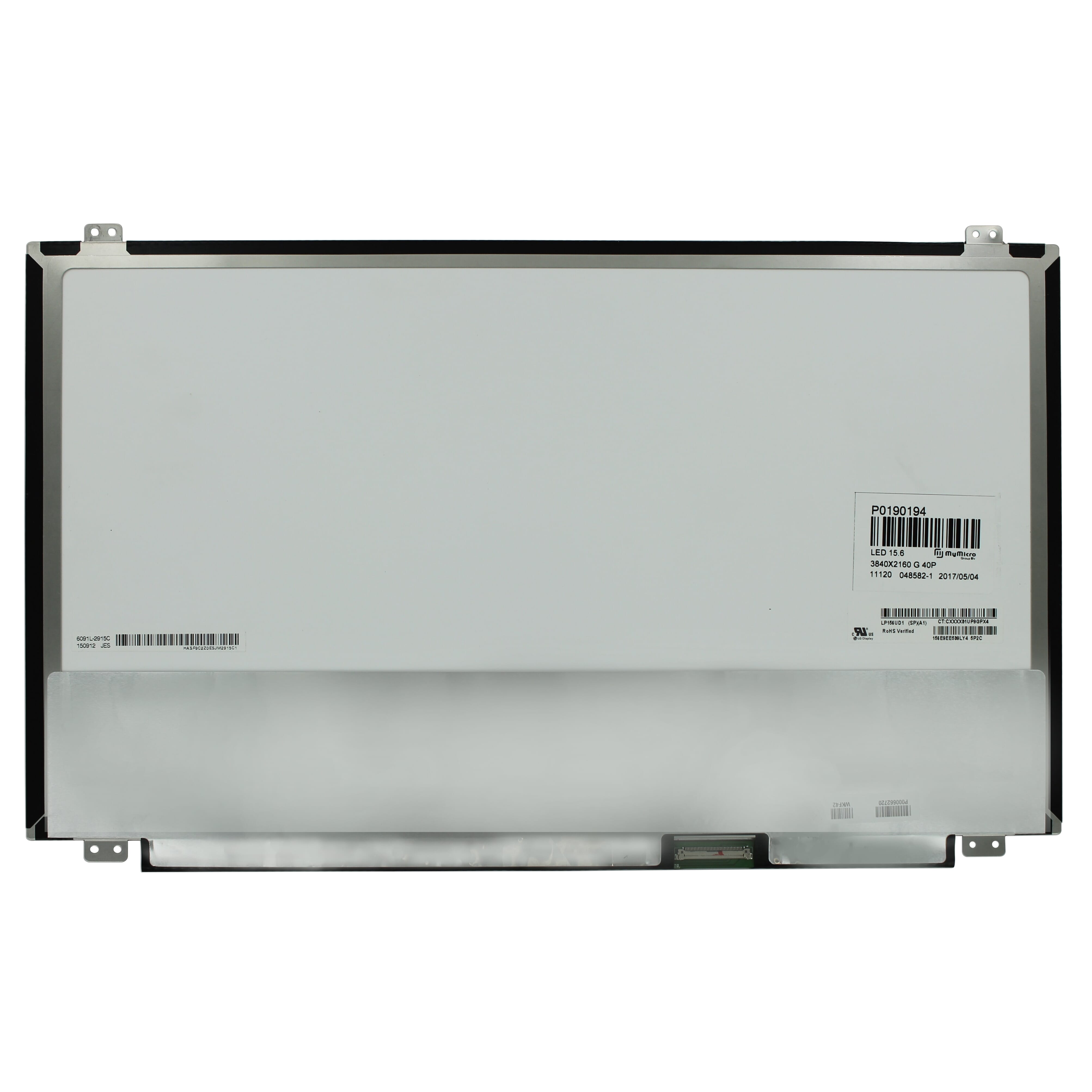 OEM 15,6 inch LCD-scherm 3840x2160 Eikel 40Pin eDP, IPS