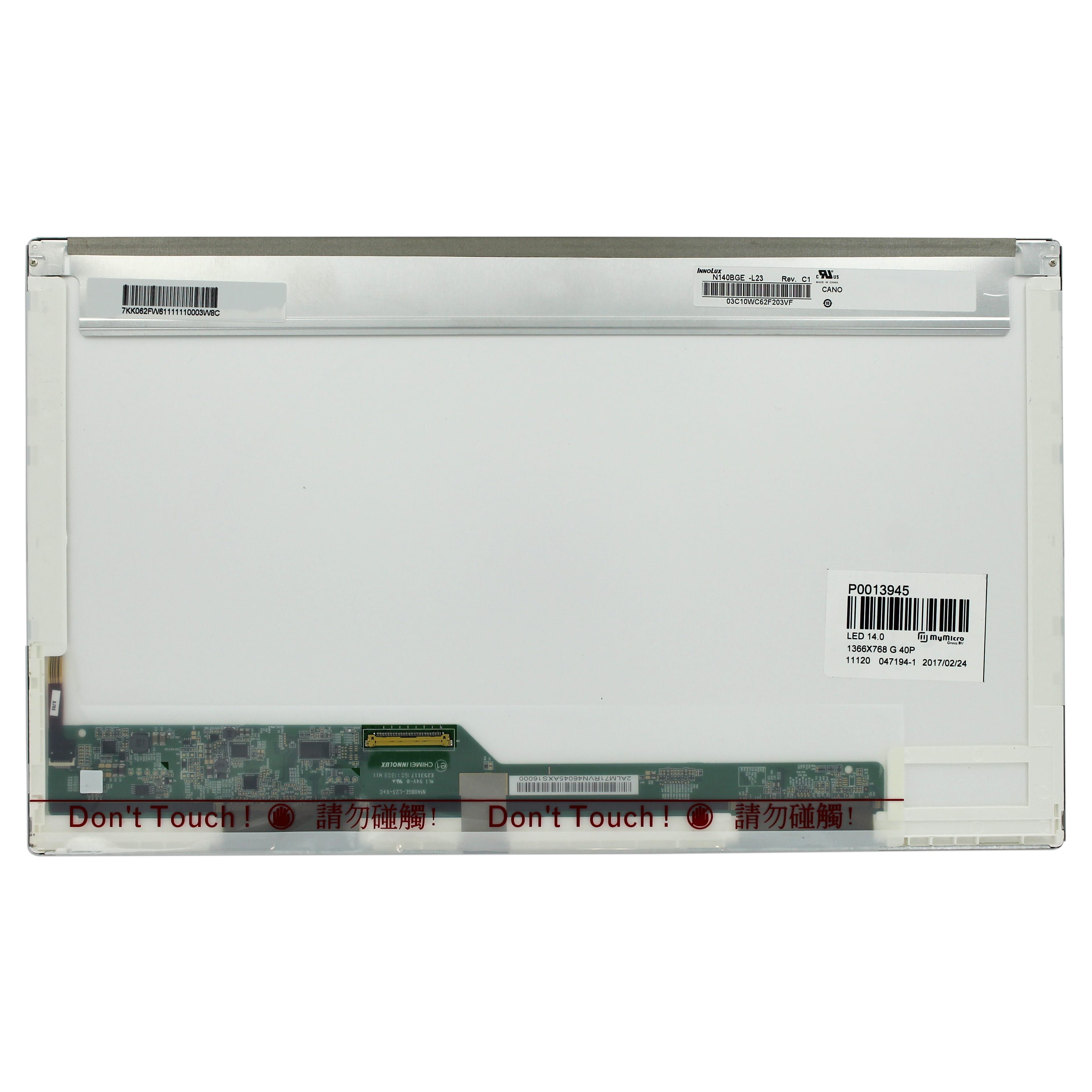 OEM 14,0 inch LCD-scherm 1366x768 glans 40Pin