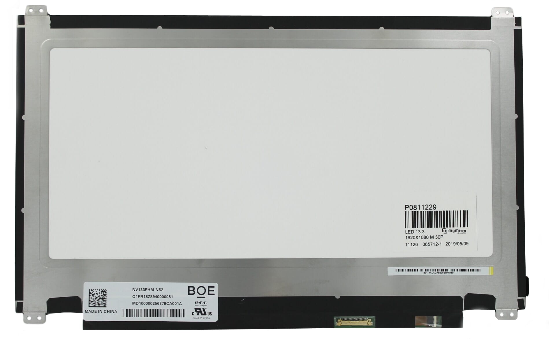 Oem 13,3 inch lcd-scherm 1920x1080 mat 30pin edp, ips