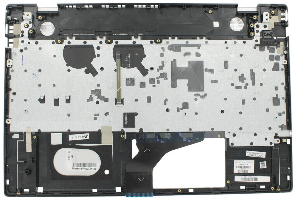 Hp laptop toetsenbord qwerty us + bovenklep, bl- zilver