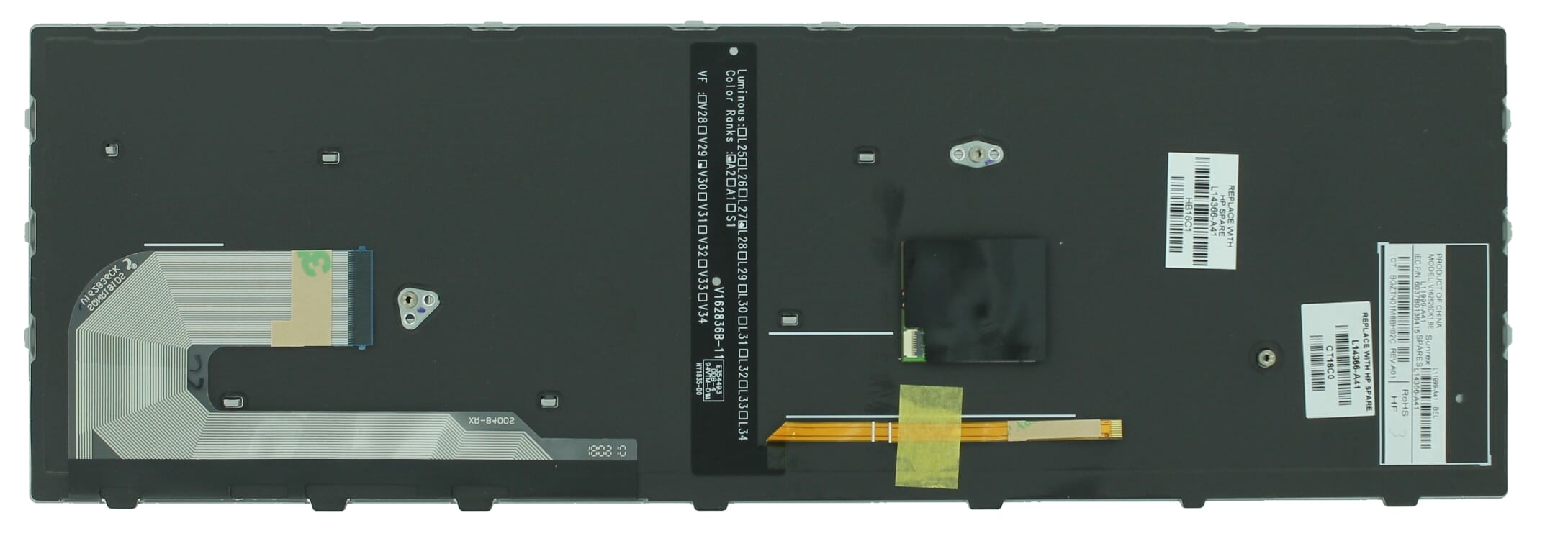 HP laptop toetsenbord azerty be + achtergrondverlichting