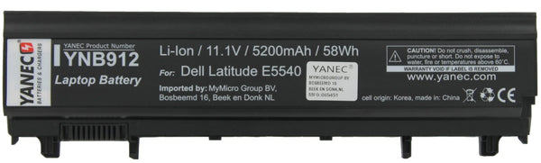 Yanec laptop accu 5200mah
