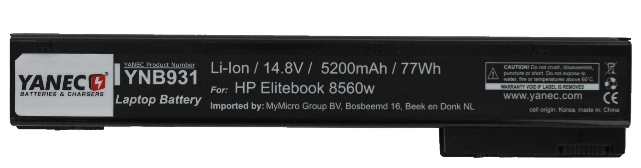 Yanec laptop accu 5200mAh