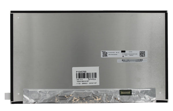 13.3 inch lcd scherm 1920x1080 mat 30pin edp, ips, 17mm
