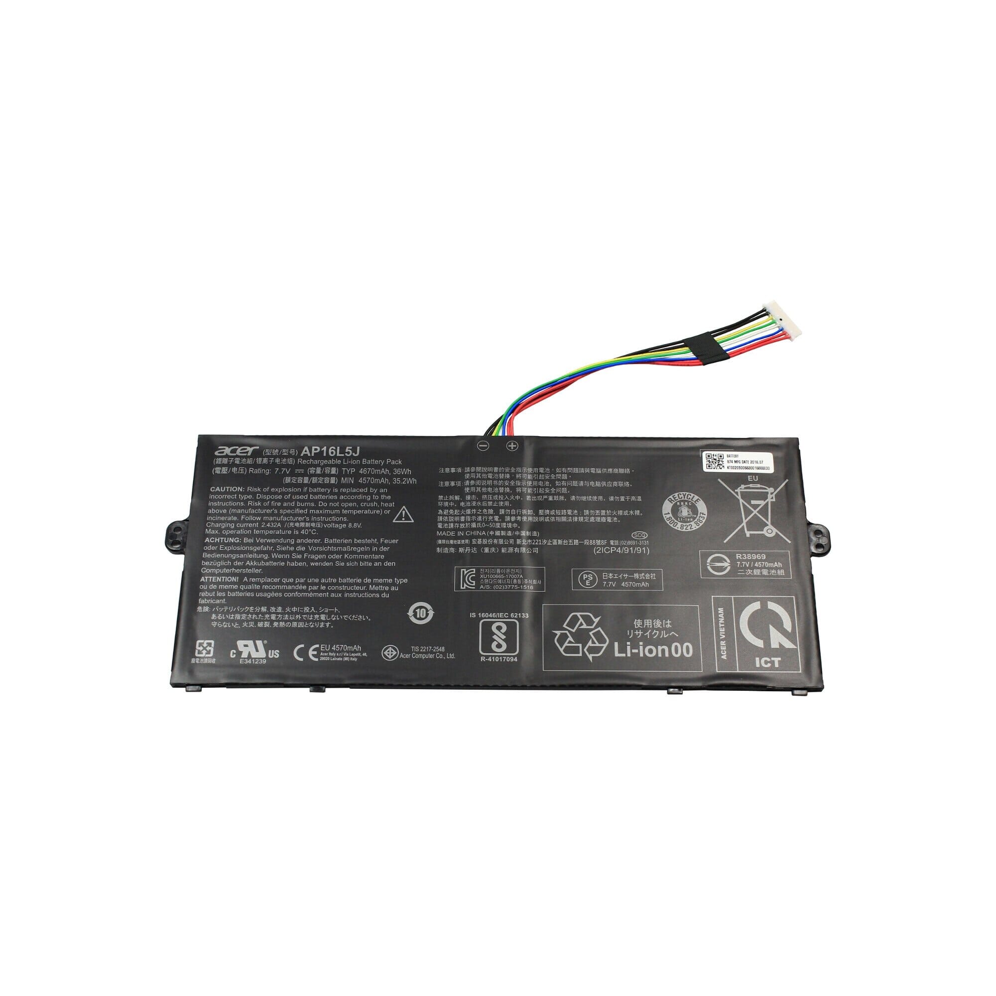 Acer laptop accu 4670mah