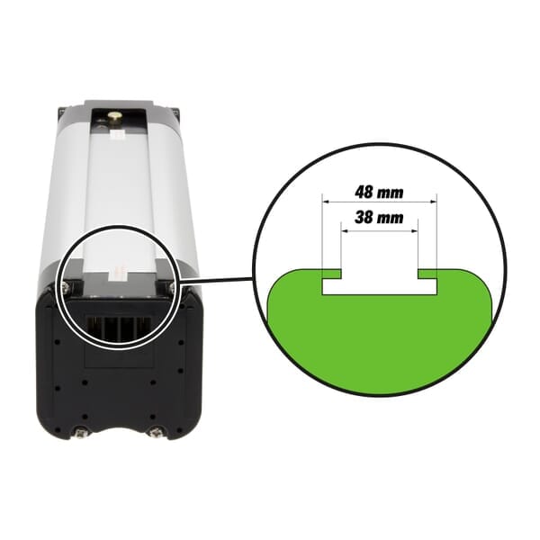 Phylion xh259-10j fietsaccu 25.9v 14ah zilvervisjes