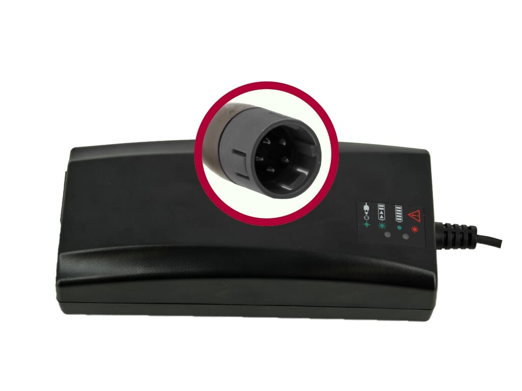 Bmz snellader 42v 4a 5-polig