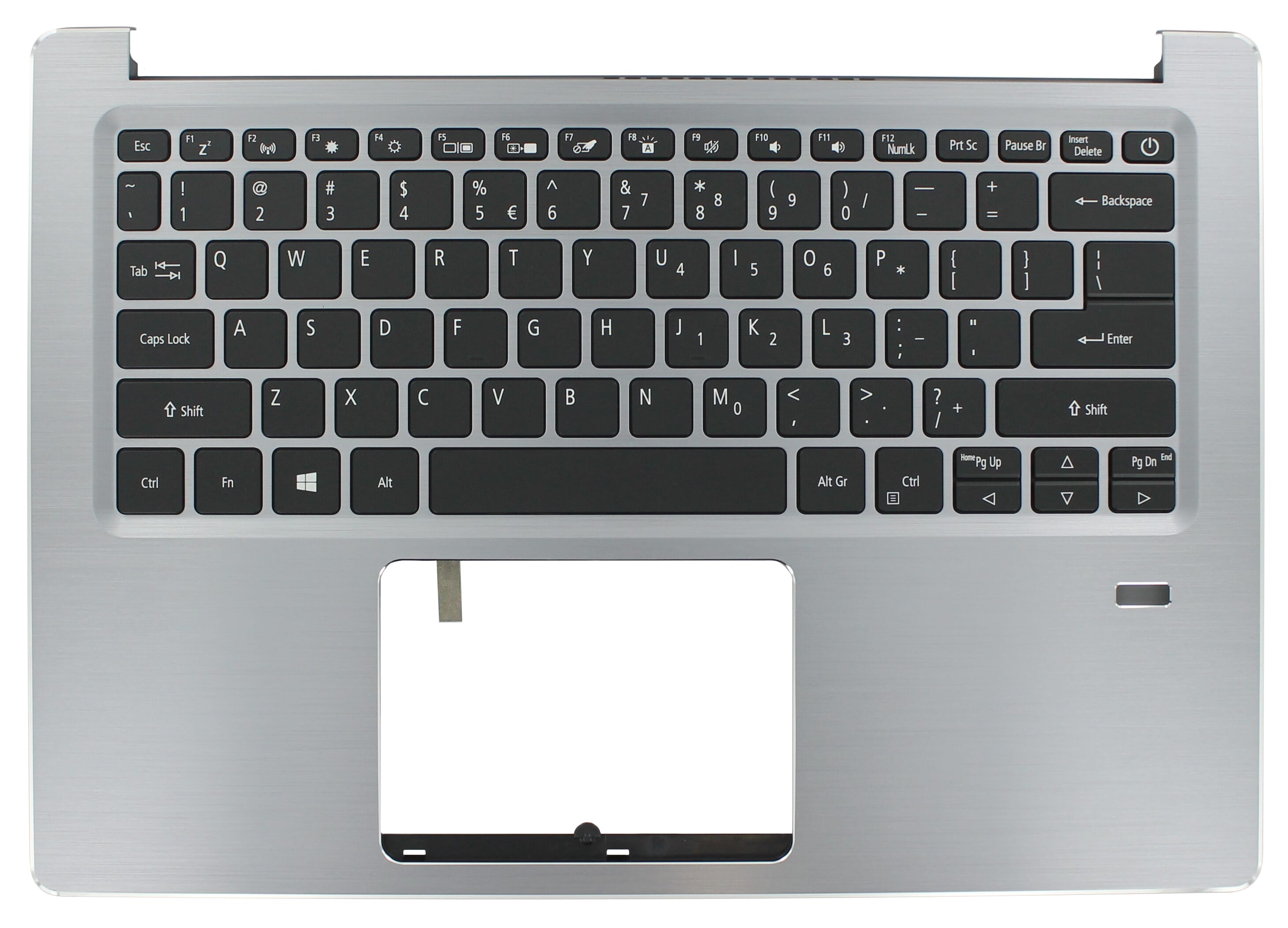Acer laptop toetsenbord qwerty us + top cover - zilver