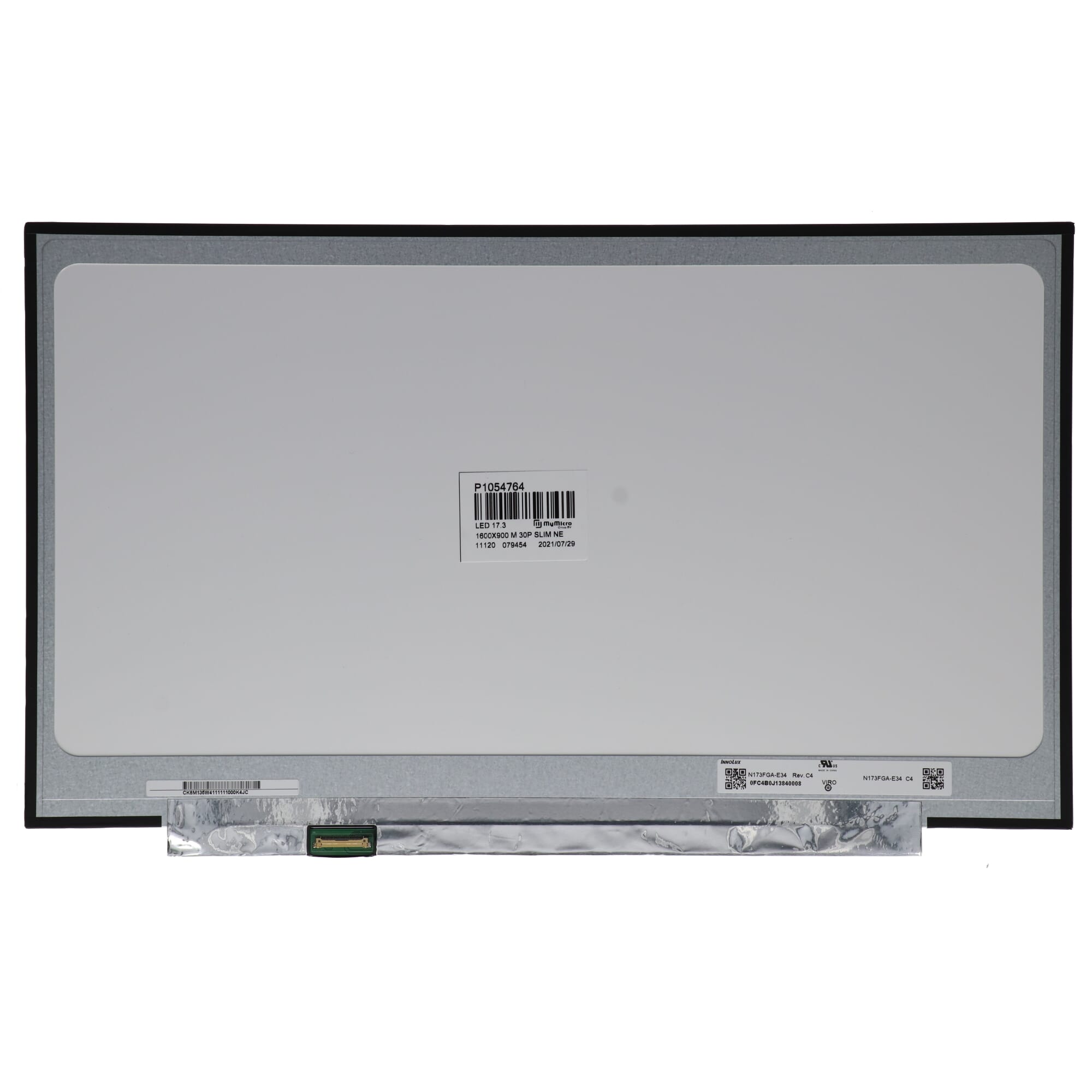 OEM 17,3 inch LCD-scherm 1600x900 mat 30-pins eDP