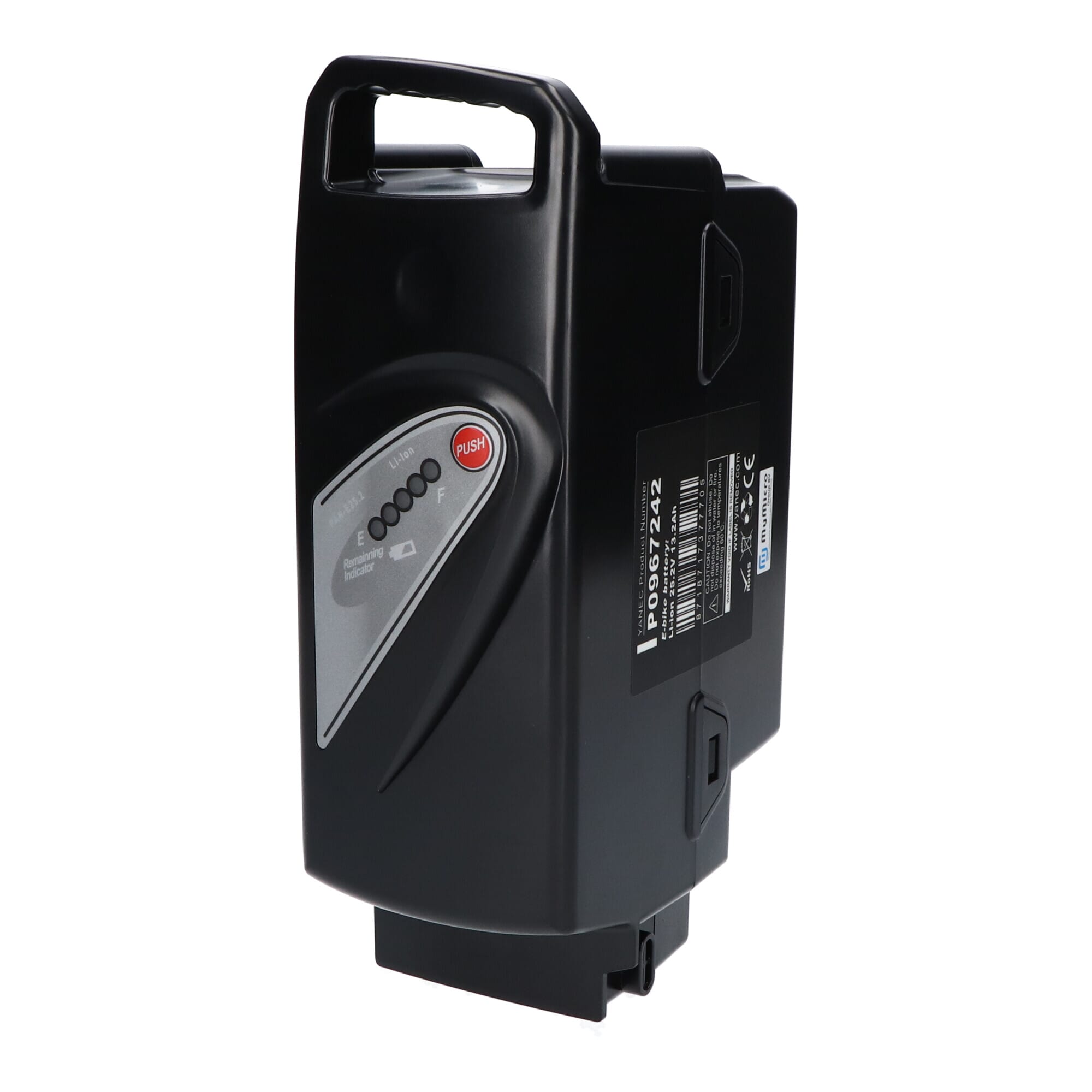 Vervangende Fietsaccu 26V 18Ah Zwart