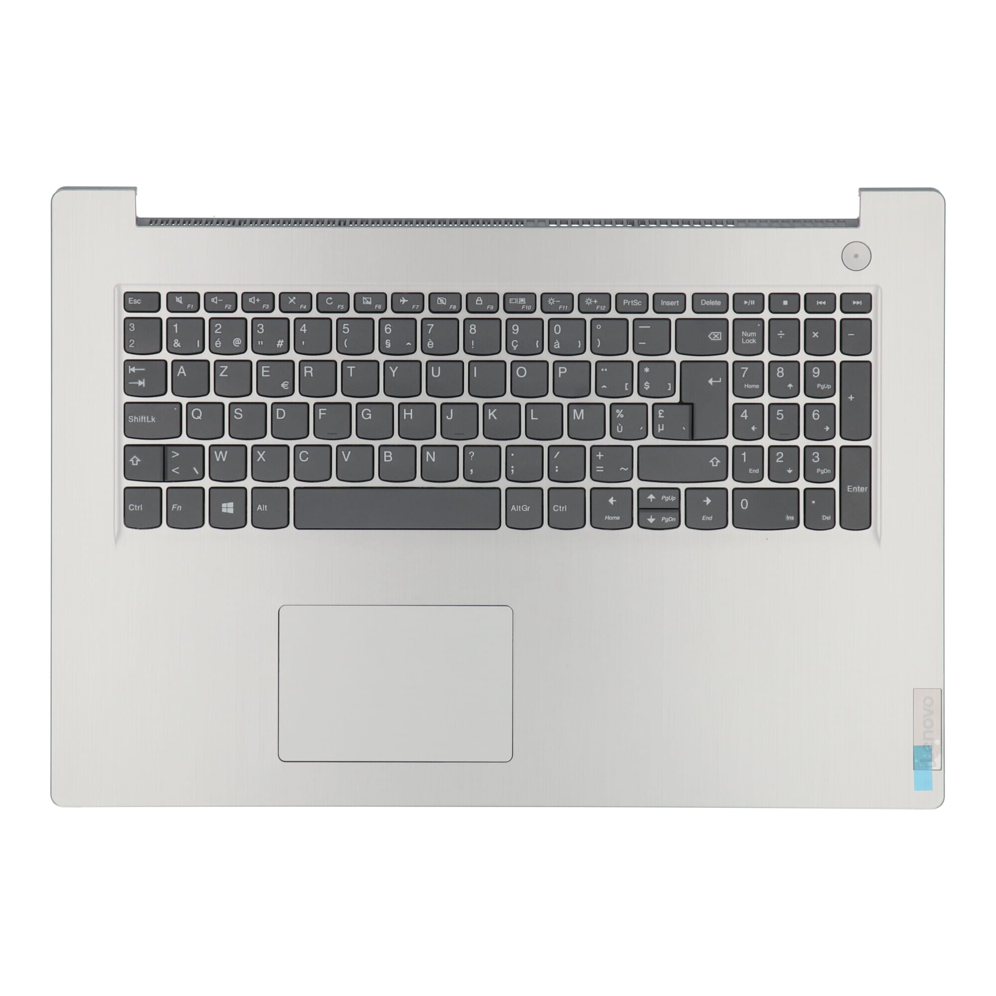 Lenovo laptop toetsenbord azerty be + bovenklep - grijs