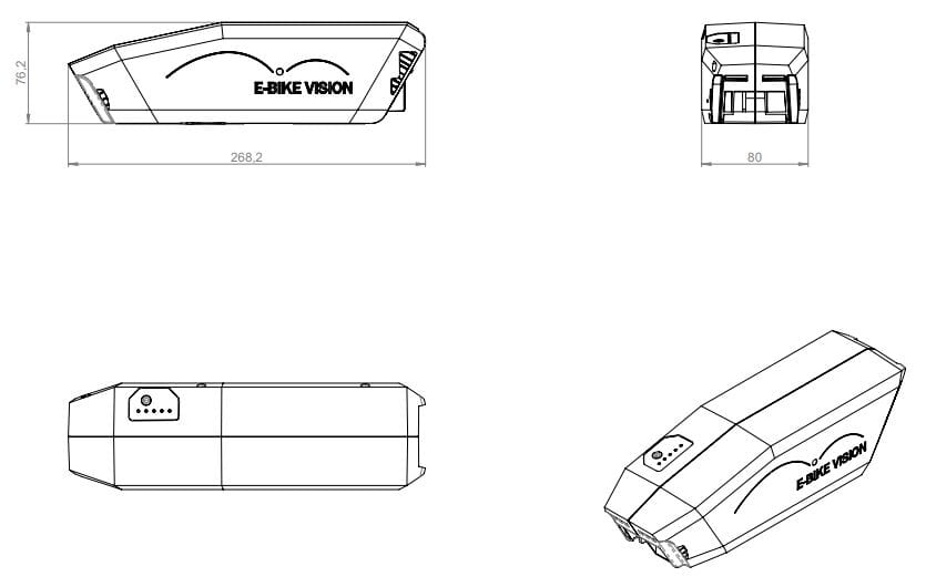 Stella Bosch Powerpack Lite 360Wh Frame E-bike Vision