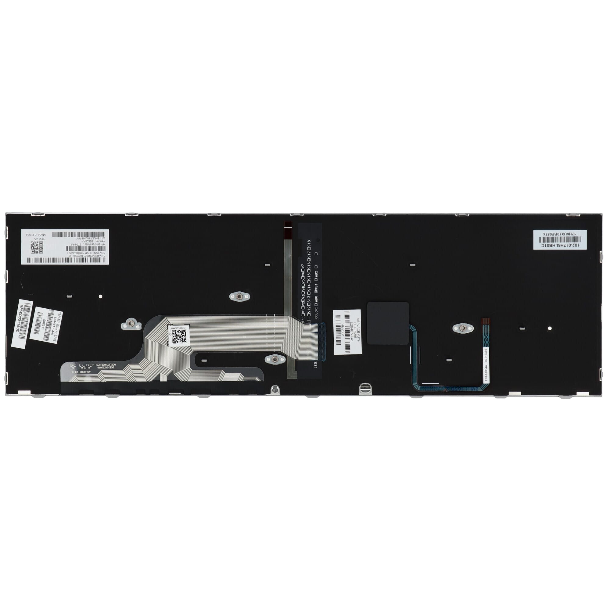 HP laptop toetsenbord azerty be + trackpoint, verlicht