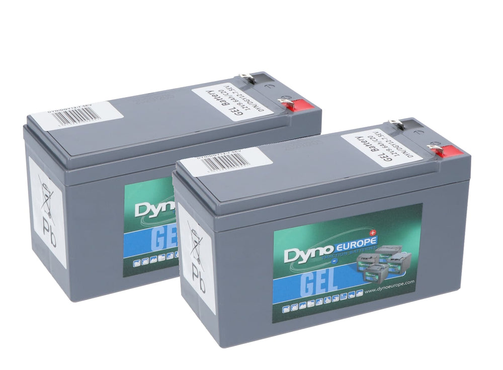Dyno gel accu 12v 7.5ah vervangingsset (excl. kabels)