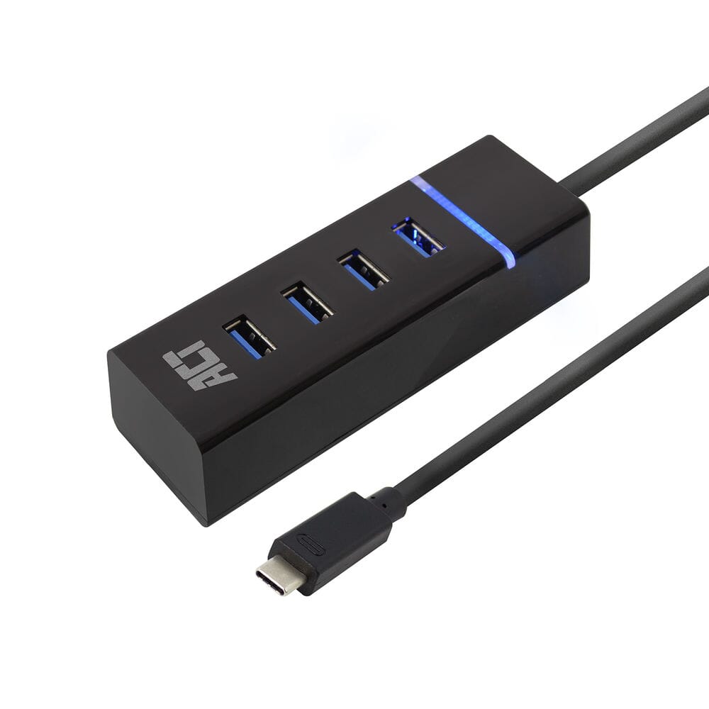ACT Connectiviteit USB-C Hub 3.2 met 4 USB-A poorten