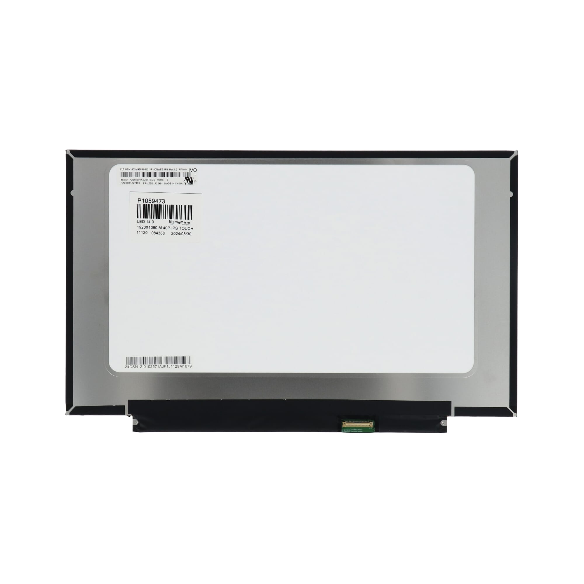 OEM 14,0 inch LCD-scherm 1920x1080 mat, 40-pins 20 mm, IPS, touch