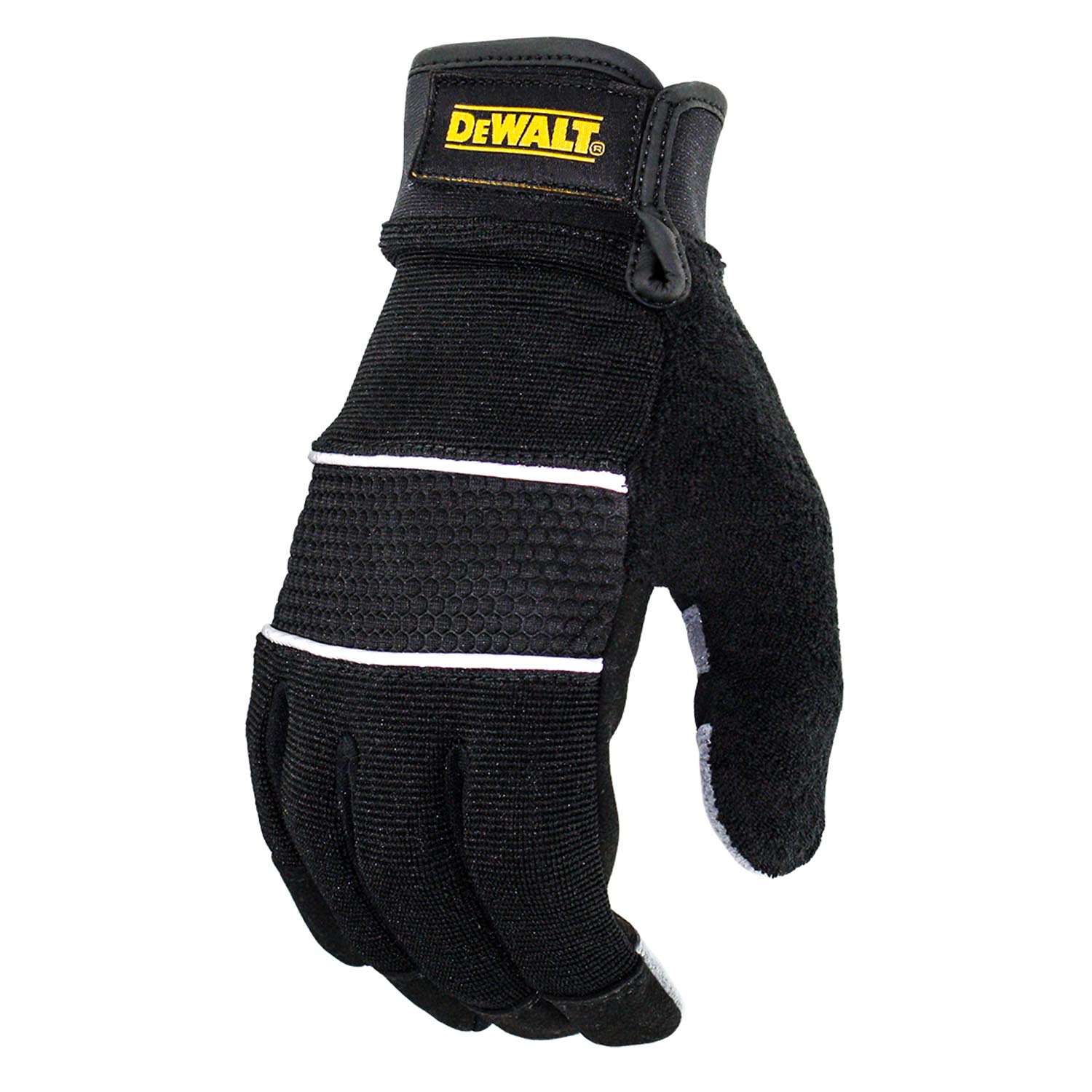 Dewalt dewalt dpg215 zwarte handschoen met vingers, maat l - dpg215leu