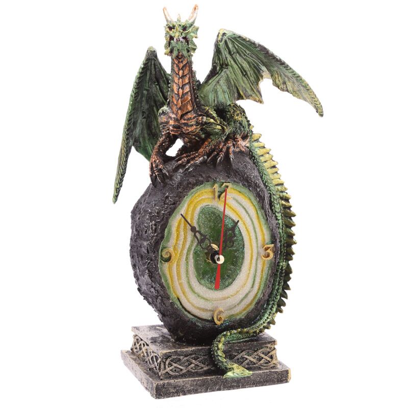 Geode draak mantel klok
