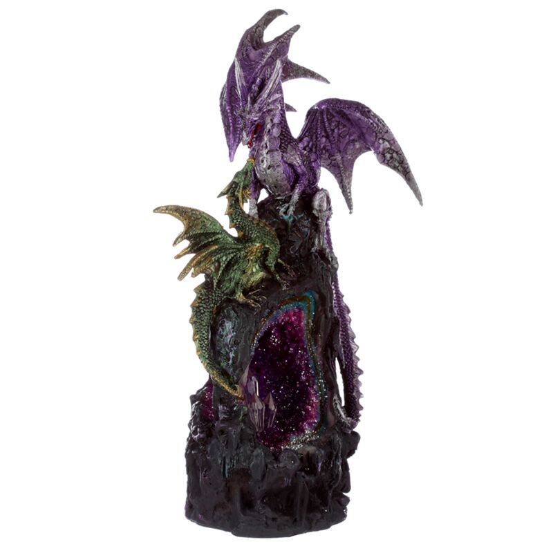 Donkere legendes amethist kristallen draak