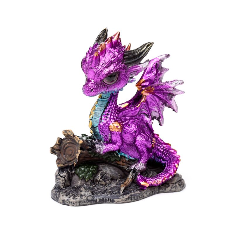 Elements grappige baby amethist bos draak