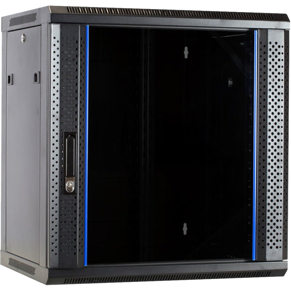Dsi 12u wandkast met glazen deur - ds6412 server rack (zwart, 600 x 450 x 635mm)