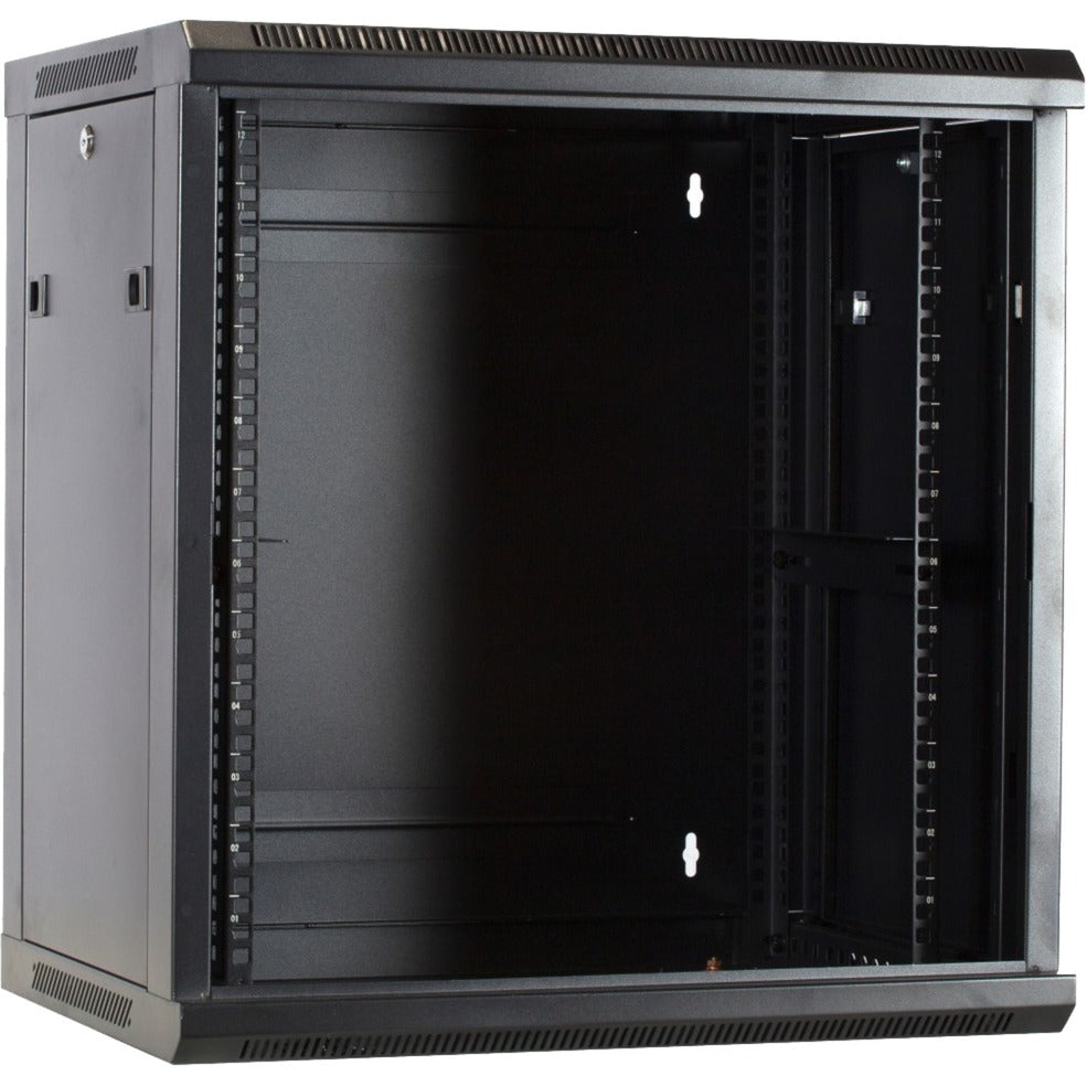 Dsi 12u wandkast met glazen deur - ds6412 server rack (zwart, 600 x 450 x 635mm)