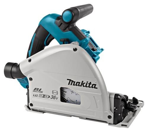 Makita accu invalcirkelzaag 165mm 2x18v naked + geleiderail + tas