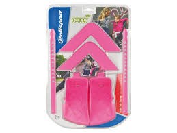 Polisport stijlset achter roze